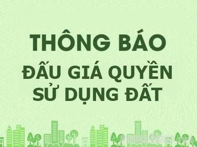 Thông báo đấu giá Quyền sử dụng đất đối với 12 thửa đất tại thôn Lộc Tài, xã Phú Lộc, huyện Krông Năng, tỉnh Đắk Lắk
