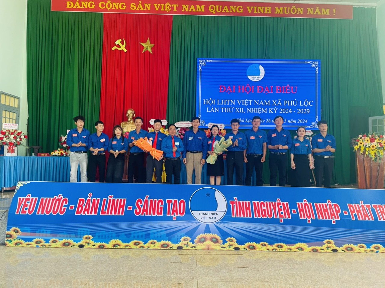 Đại hội điểm Hội Liên hiệp thanh niên Việt Nam xã Phú Lộc lần thứ XII, nhiệm kỳ 2024 – 2029