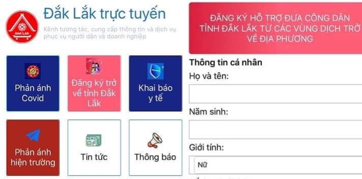 Kế hoạch tiếp nhận công dân từ vùng dịch trở về huyện Krông Năng