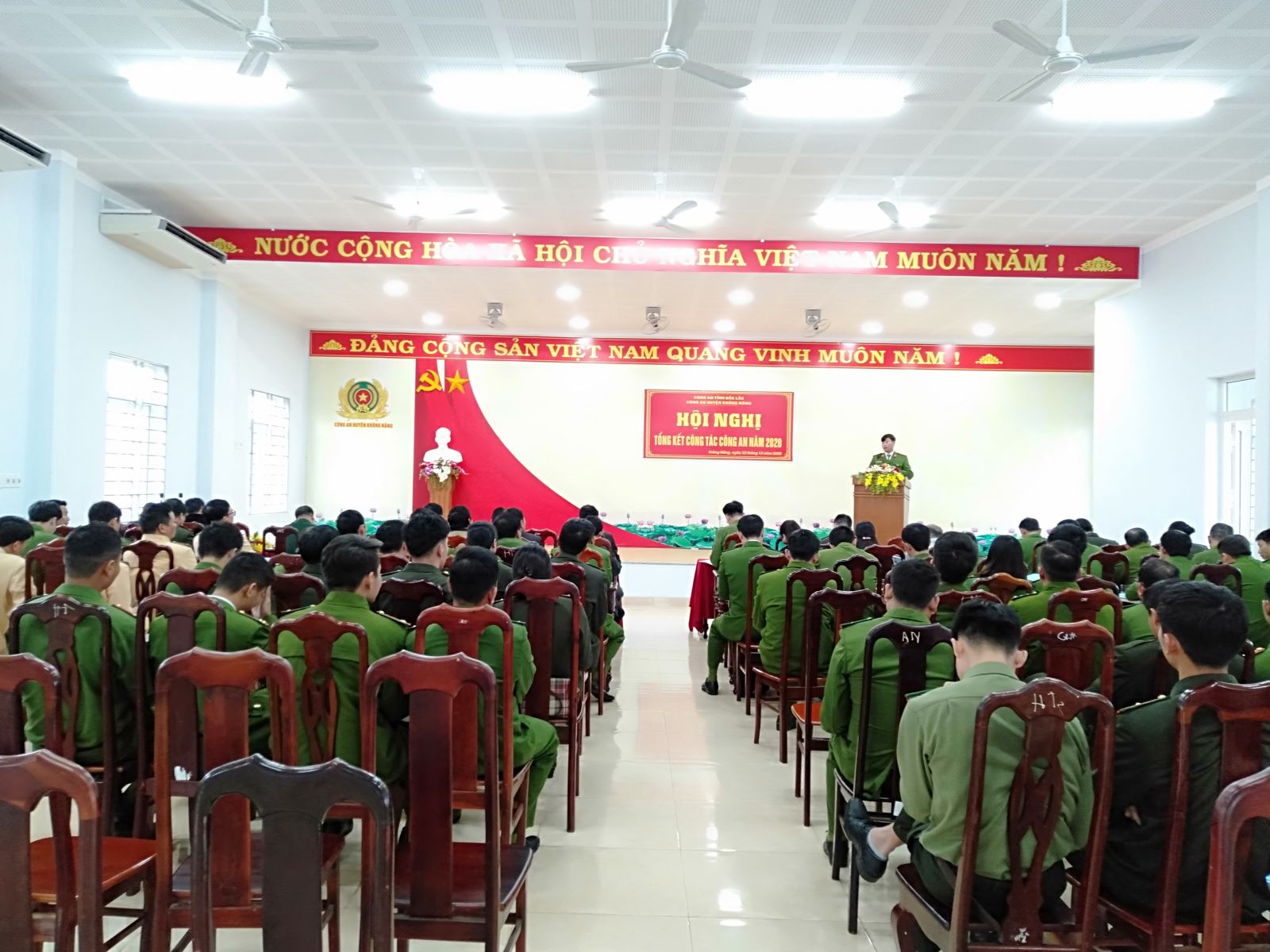 Công an huyện Krông Năng: Tổ chức hội nghị tổng kết công tác năm 2020