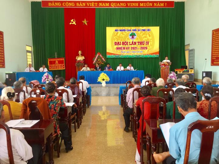 Đại hội đại biểu Hội Người cao tuổi xã Phú Lộc lần thứ IV, nhiệm kỳ 2021-2026