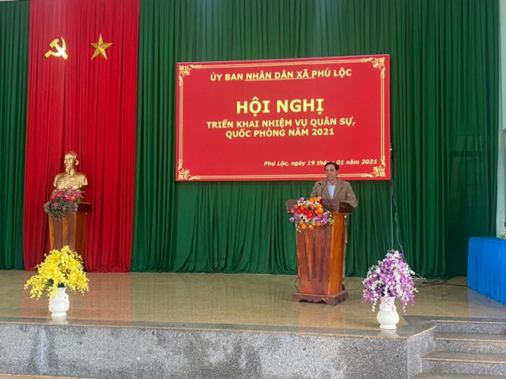 Đ/c Mai Văn Thanh – Phó Bí thư Đảng ủy, Chủ tịch UBND xã khai mạc hội nghị